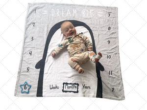 Dream Big - Baby Milestone Blanket
