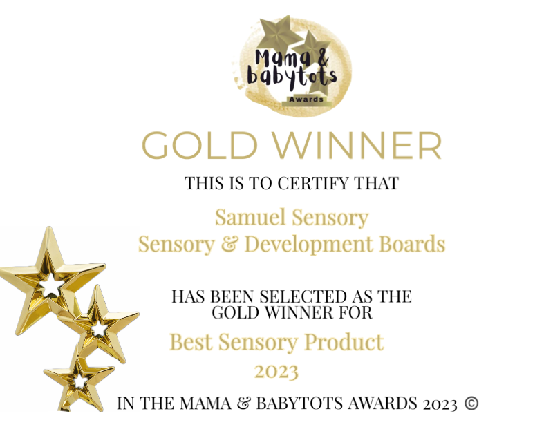 Baby tummy time sensory boards