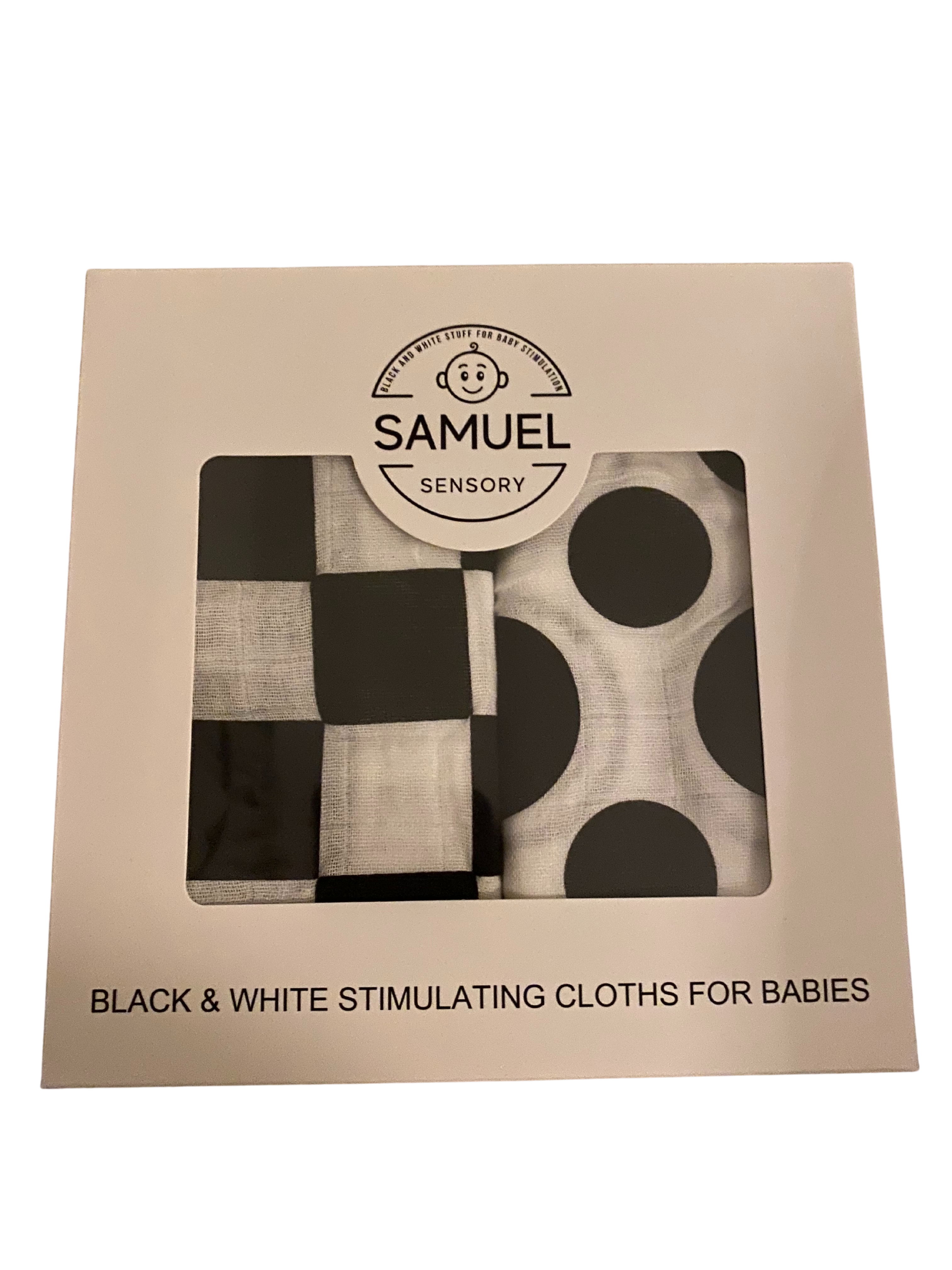 Stimulating Black & White Wash Cloths