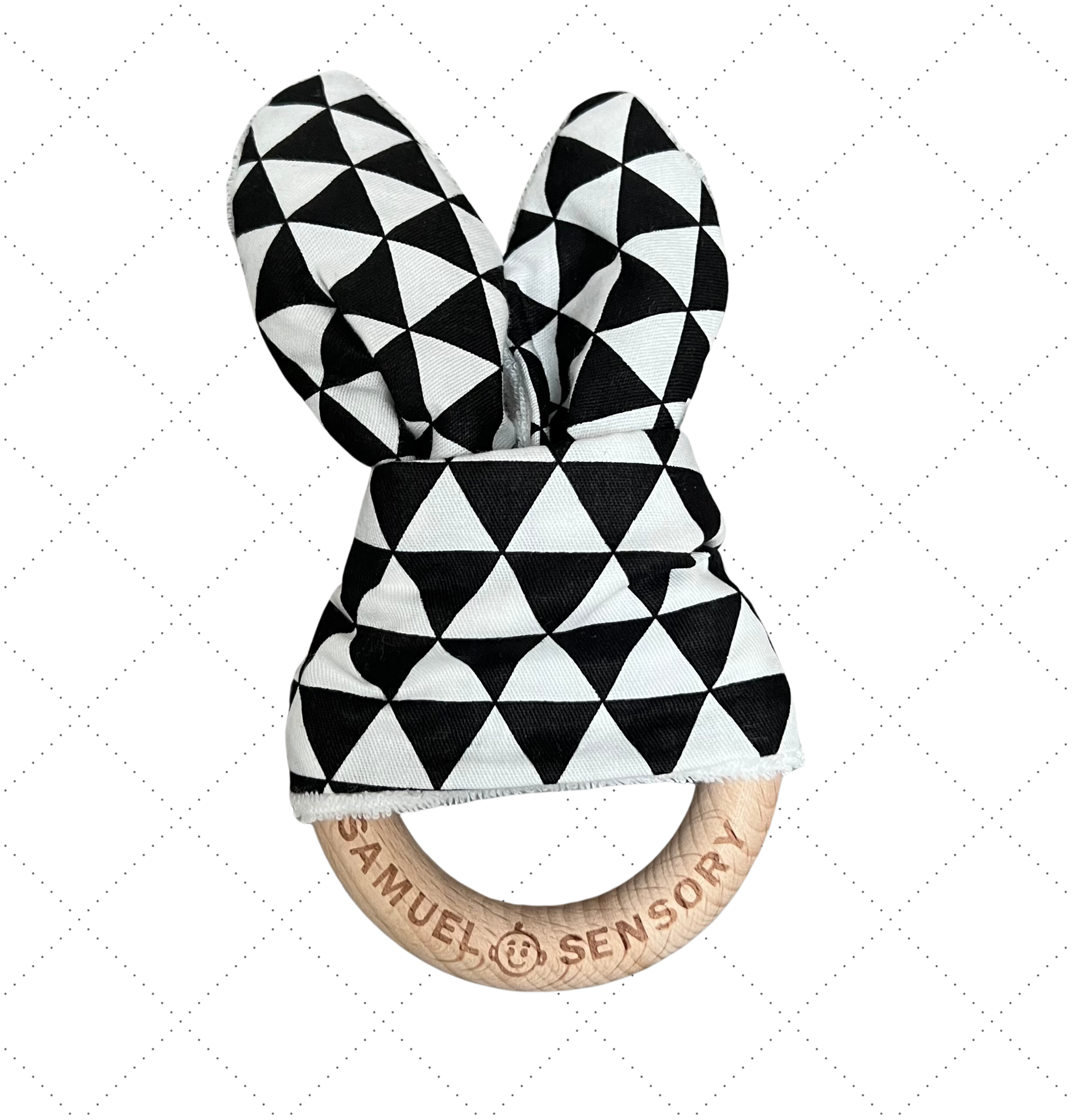crinkle bunny ears teether