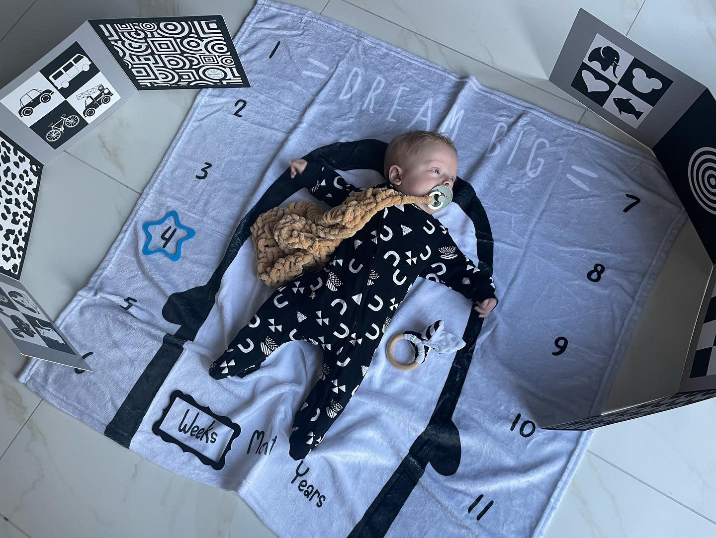 Dream Big - Baby Milestone Blanket